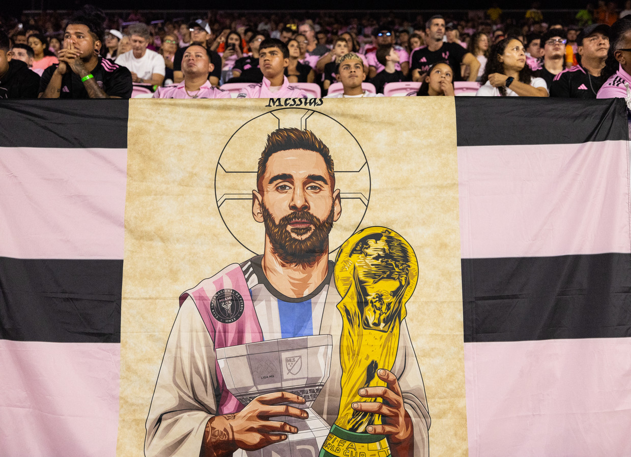 Messi was beatified by fans in September, but enthusiasm has now waned somewhat.  Image by Getty Images