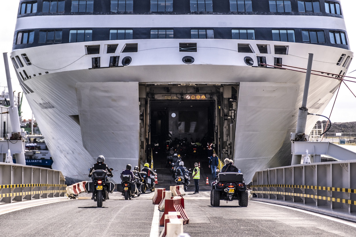 De MS Romantika in april 2022, vlak voor de eerste afvaart naar het Noorse Kristiansand. Beeld ANP / Anjo de Haan | Freelance Fotografie