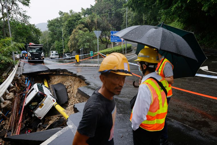 Hong Kong is in lockdown after extremely heavy rains and flooding