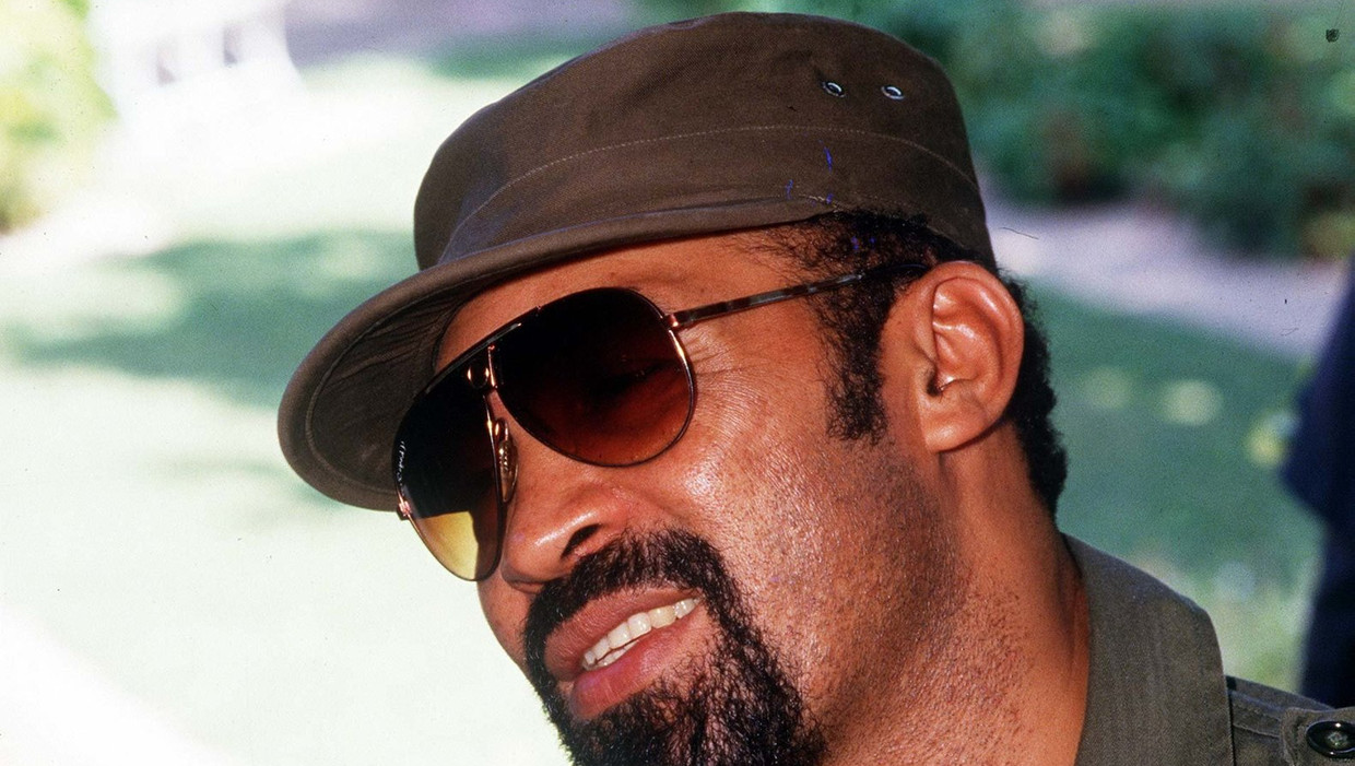 Legerleider Desi Bouterse in 1991 in zijn laatste maanden als bevelhebber. Beeld ANP