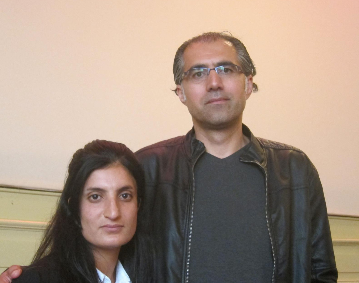 Parween Alhinto met regisseur Reber Dosky. Beeld  