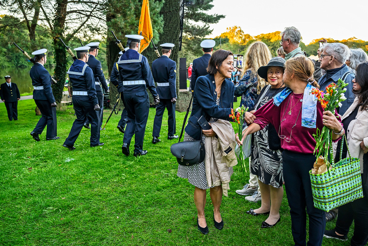 Hari Nasional Hindia Belanda diperingati di Den Haag pada tanggal 15 Agustus tahun ini.  Foto oleh Jos Doppelmann/De Volkskrant