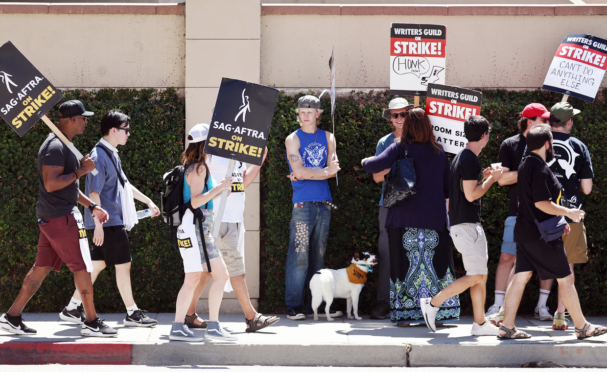 The Hollywood actors' strike is one of the largest in the United States.  Image by Getty Images