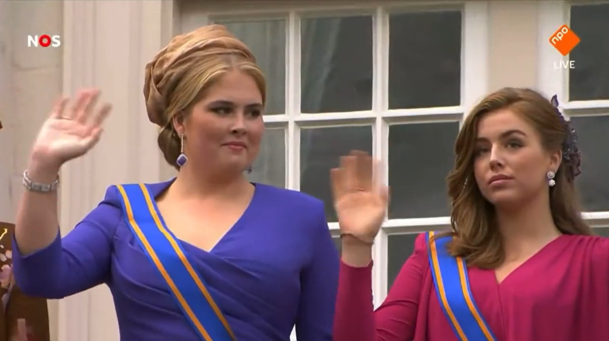 Alleen in de blik van de debuterende prinses Alexia leek iets van